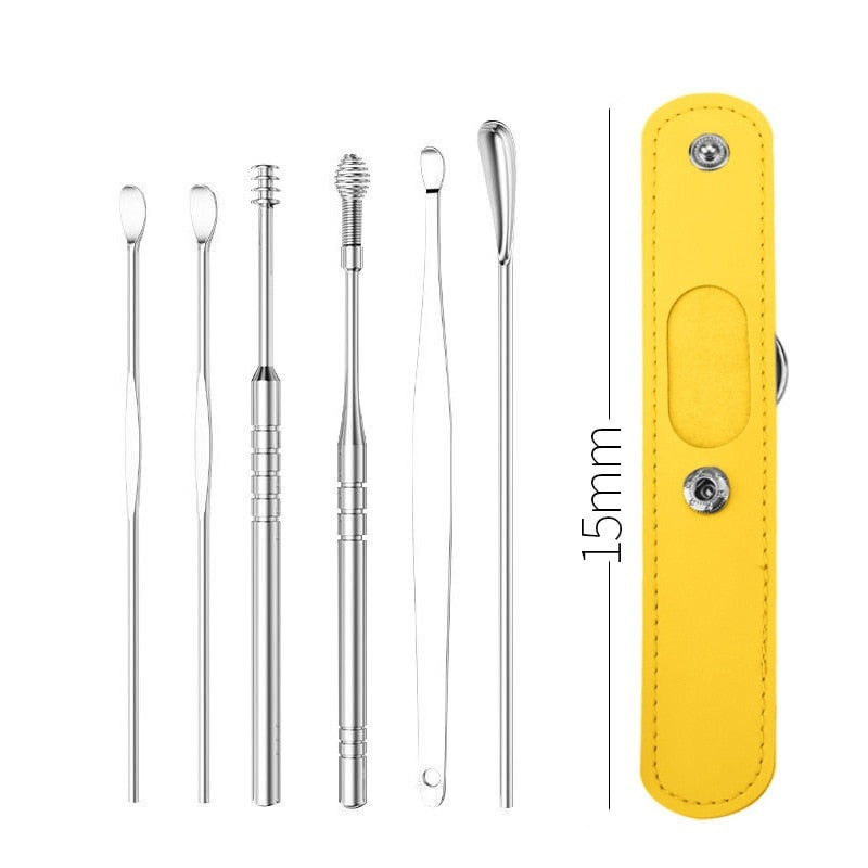 6 Pcs Ear Pick Earwax Removal Kit