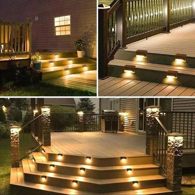 Led Solar Staircase Outdoor Wall Light