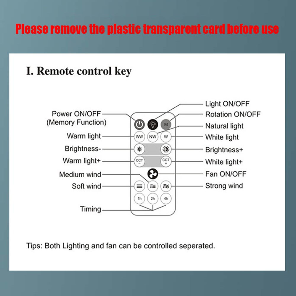 Powerful 360 ° LED Ceiling Fan