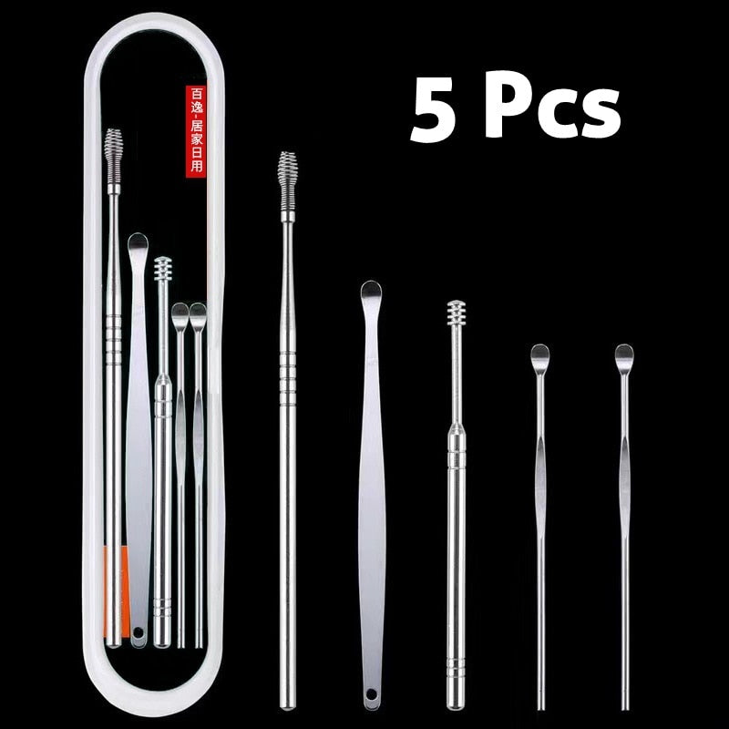 6 Pcs Ear Pick Earwax Removal Kit