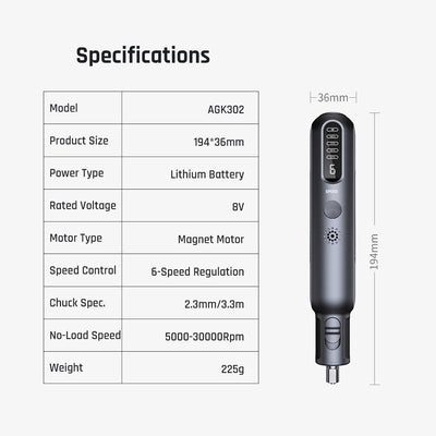 Electric Grinding Pen - 52pcs Kit