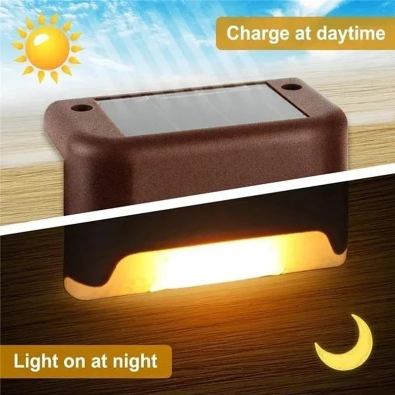 Led Solar Staircase Outdoor Wall Light