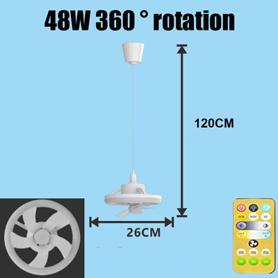 Powerful 360 ° LED Ceiling Fan