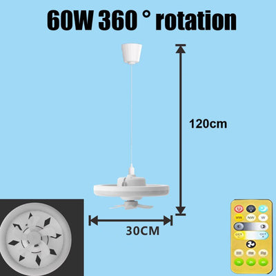 Powerful 360 ° LED Ceiling Fan