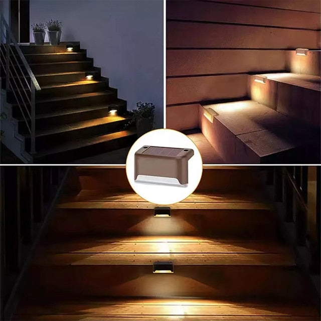 Led Solar Staircase Outdoor Wall Light