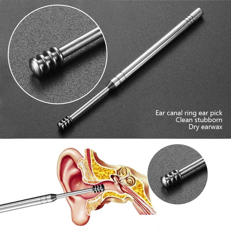 6 Pcs Ear Pick Earwax Removal Kit