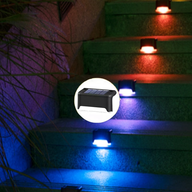 Led Solar Staircase Outdoor Wall Light