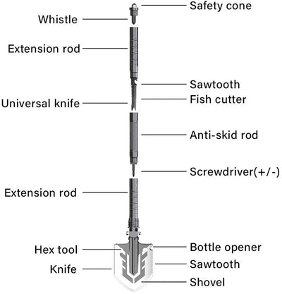 Outdoor Multi-Purpose Shovel