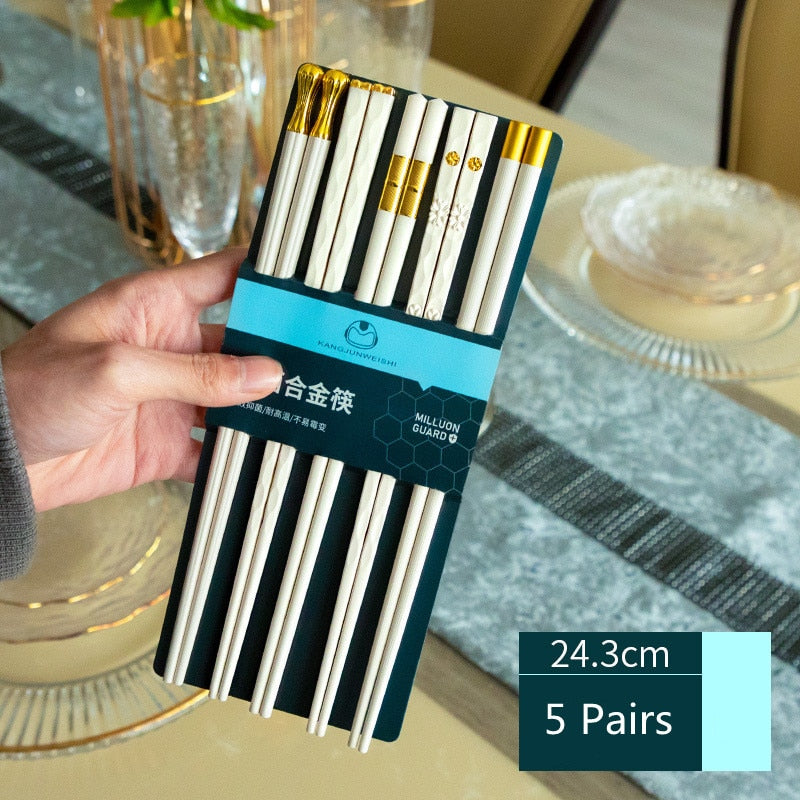 Set of 5 Pairs Luxurious Japanese chopsticks