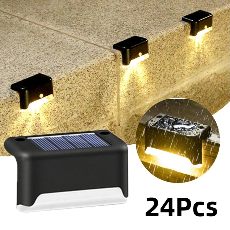 Led Solar Staircase Outdoor Wall Light – Home Elysian